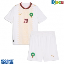 Maroko Ayoub El Kaabi #20 Gostujuci Dres za djecu SP 2026 Kratak Rukav (+ Kratke hlače)